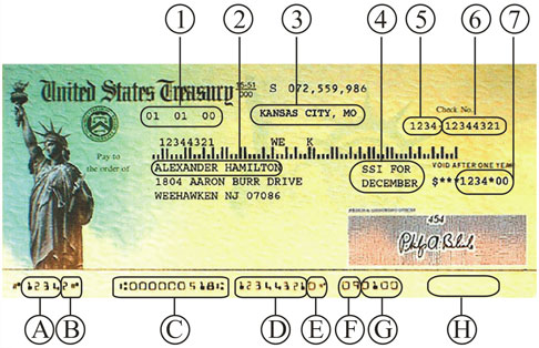 image of Treasury check