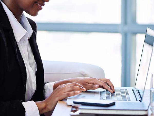 woman on laptop